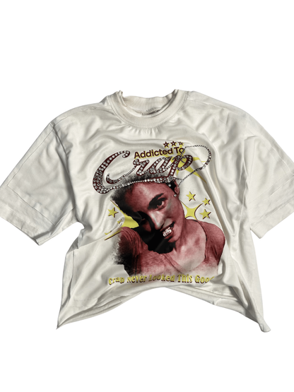 CREAM TONED T-SHIRT